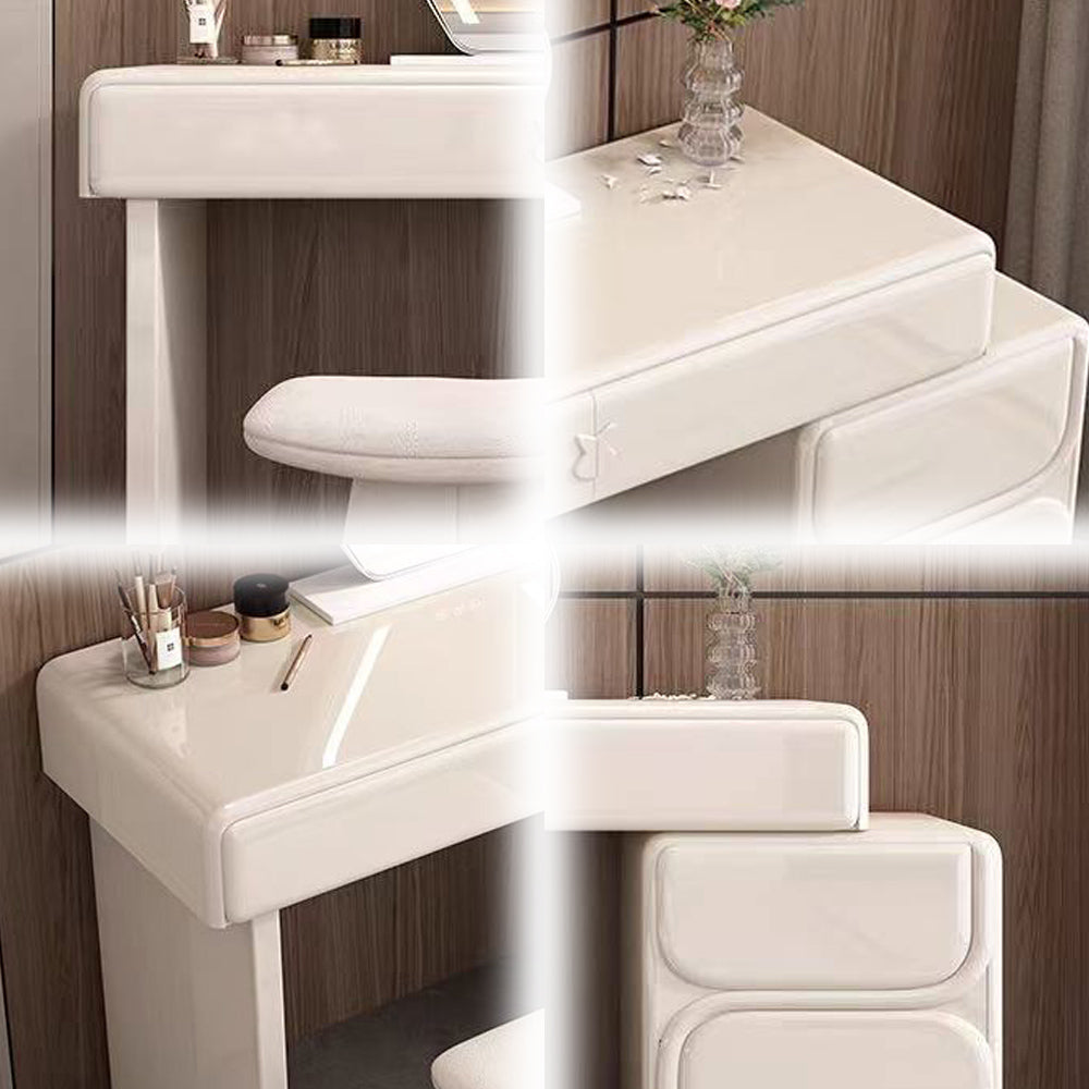 LUXORA DR1080 Wood Dressing Lacquered Tabletop 100-120cm Solid Table