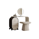 LUXORA DR1082 Lacquered Solid Tabletop Dressing Wood 100-120cm Table