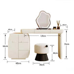 LUXORA DR1084 Solid 100/120cm Dressing Wood Minimalist Table