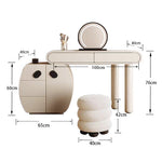 LUXORA DR1085 80/100/120cm Wood Minimalist Dressing Solid Table