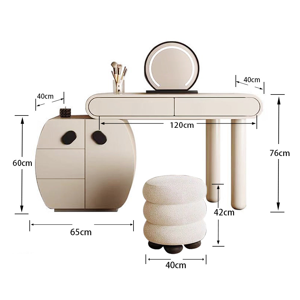 LUXORA DR1085 80/100/120cm Wood Minimalist Dressing Solid Table