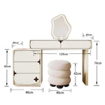 LUXORA DR1088 100/120cm Wood Minimalist Solid Dressing Table