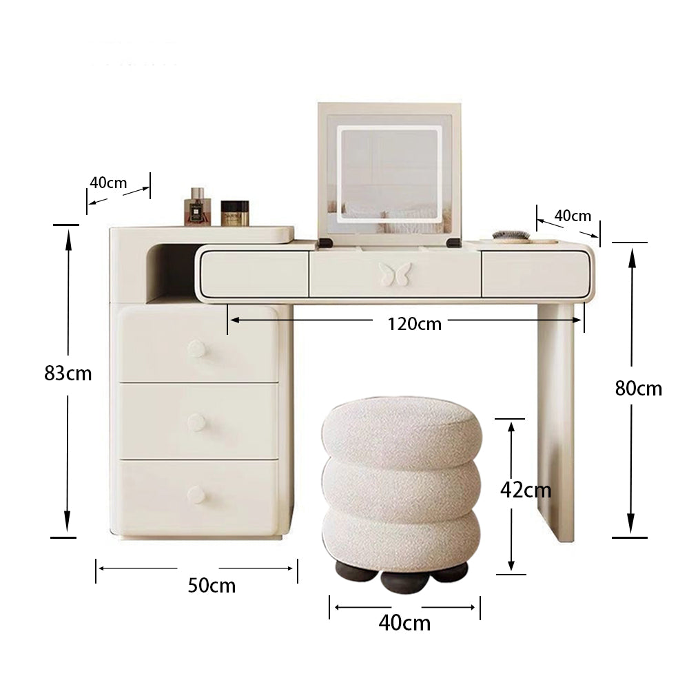 LUXORA DR1087 Wood Minimalist Dressing Solid 100/120cm Table
