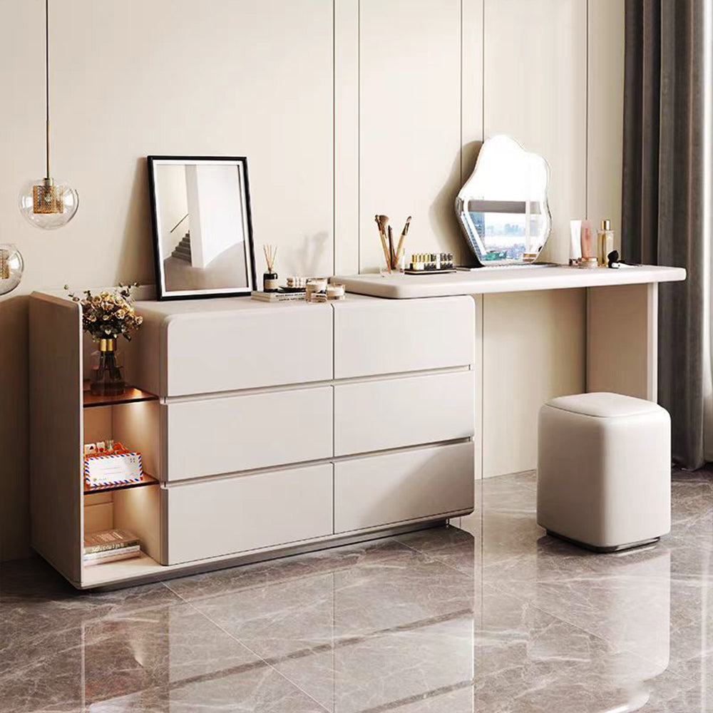 LUXORA DR1089 Minimalist 120cm Solid Wood Dressing Table