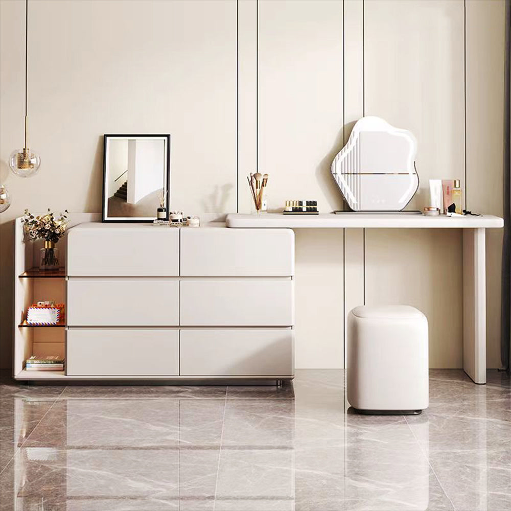 LUXORA DR1089 Minimalist 120cm Solid Wood Dressing Table