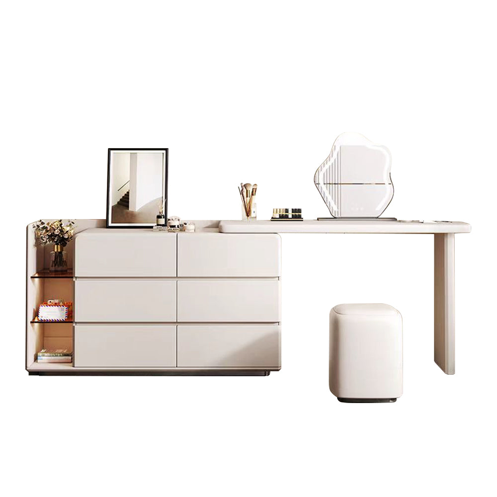 LUXORA DR1089 Minimalist 120cm Solid Wood Dressing Table