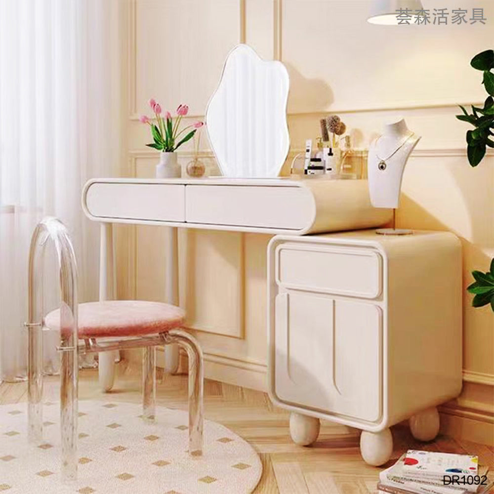 LUXORA DR1092 Solid 80/100/120cm Minimalist Dressing Wood Table