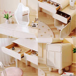 LUXORA DR1092 Solid 80/100/120cm Minimalist Dressing Wood Table