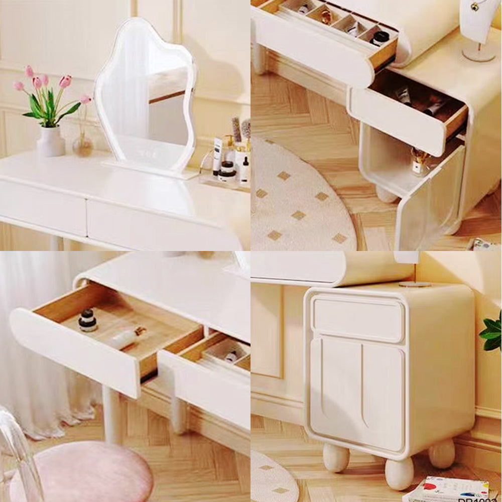 LUXORA DR1092 Solid 80/100/120cm Minimalist Dressing Wood Table