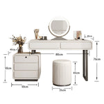 LUXORA DR1094 Dressing Minimalist 80/100/120cm Wood Solid Table
