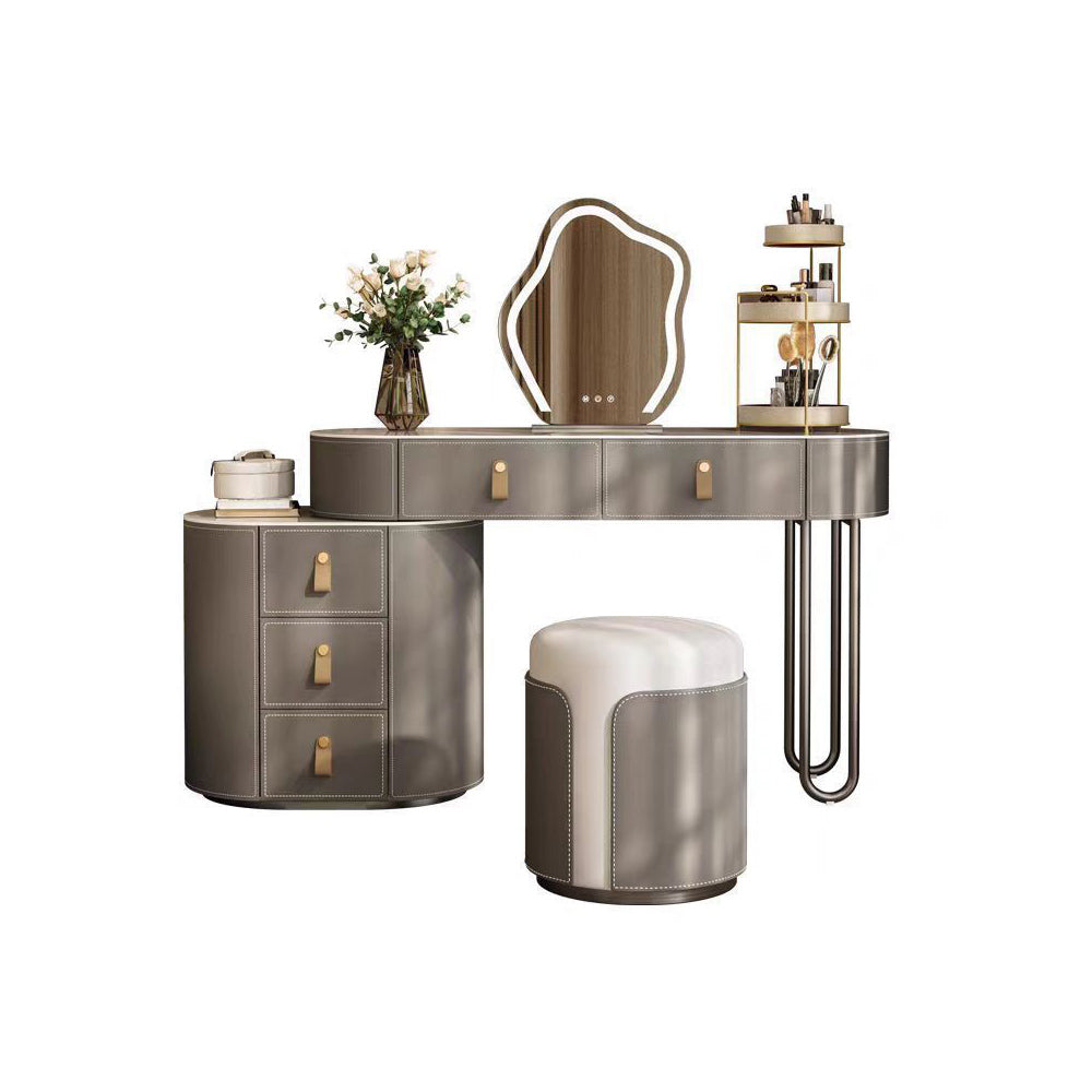 LUXORA DR1097 Wood Dressing Countertop Solid Rock 100-120cm Cabinet Table