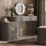 LUXORA DR1097 Wood Dressing Countertop Solid Rock 100-120cm Cabinet Table
