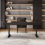 LUXORA DR1100 Manchurian Minimalist 140/160/180cm Height-Adjustable Electric Ash Veneer Style Desk