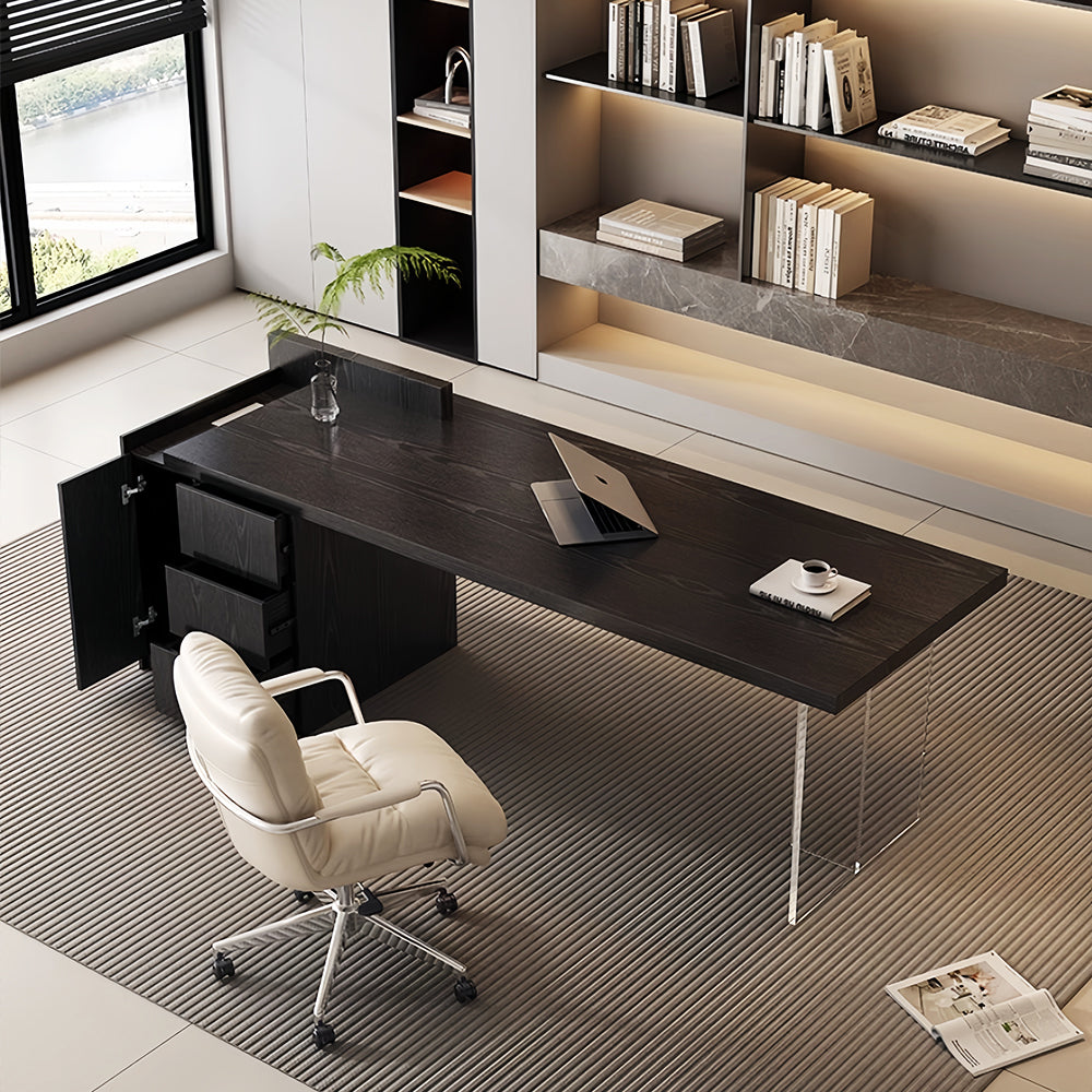 LUXORA DR1101 Minimalist Ash Veneer Manchurian 160/180/200cm Desk