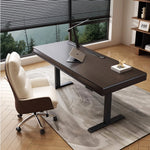 LUXORA DR1100 Manchurian Minimalist 140/160/180cm Height-Adjustable Electric Ash Veneer Style Desk
