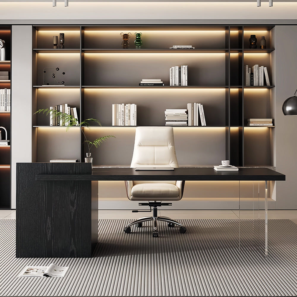 LUXORA DR1101 Minimalist Ash Veneer Manchurian 160/180/200cm Desk
