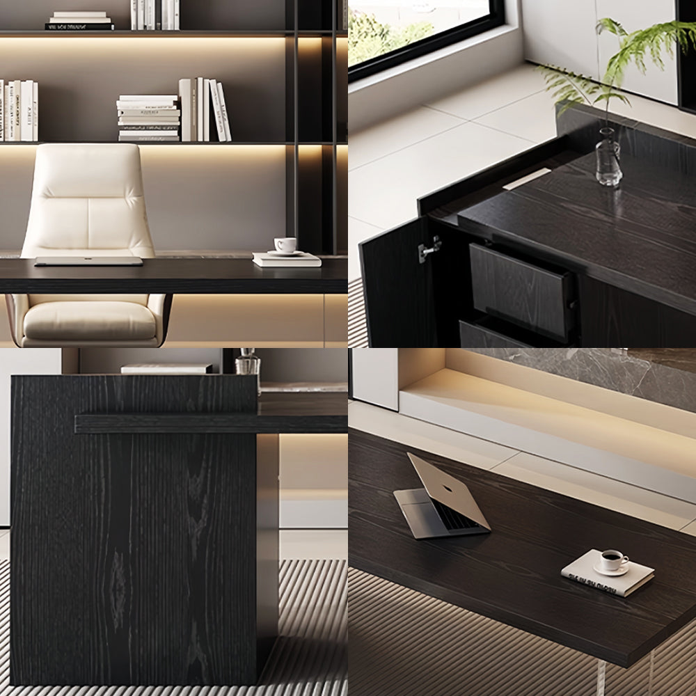 LUXORA DR1101 Minimalist Ash Veneer Manchurian 160/180/200cm Desk