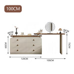 LUXORA DR1103 Wood 100-120cm Solid Expandable Frame Pine Dressing Table