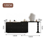 LUXORA DR1104 120cm Solid Frame Pine Dressing Wood Expandable Table