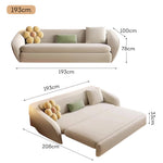 LUXORA FC1047 Sofa 163/193/223cm Carbon Lengrh Bed Steel Frame