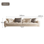 LUXORA S1045 210/240cm Length Fabric Wood Sofa Tech Solid Frame