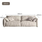 LUXORA S1051 Sofa 220cm Fabric Length Wood Solid Tech Frame