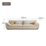 LUXORA S1056 Fabric Solid Faux Length Wood Suede Sofa 180/220cm Frame