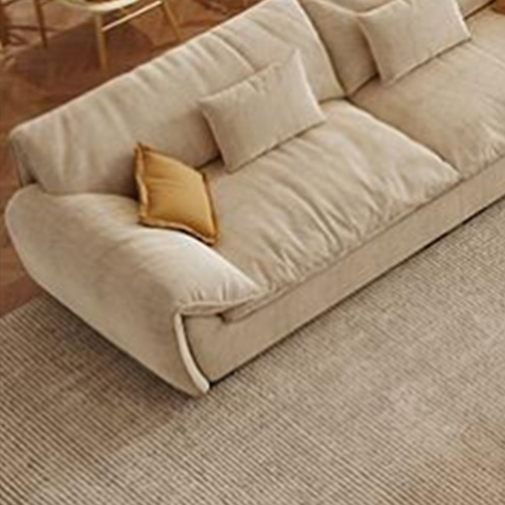 LUXORA S1056 Fabric Solid Faux Length Wood Suede Sofa 180/220cm Frame