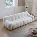 LUXORA S1138 Sofa Wood Velvet Length 240cm Solid Fabric Frame