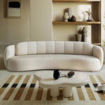 LUXORA S1141 Style Minimalist High-Tech Sofa Fashionable Wood 220cm Solid Fabric