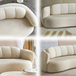 LUXORA S1141 Style Minimalist High-Tech Sofa Fashionable Wood 220cm Solid Fabric