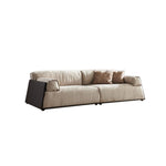 LUXORA S1154 Solid Leather Wood Fabric 220cm Length Microfiber Sofa Frame