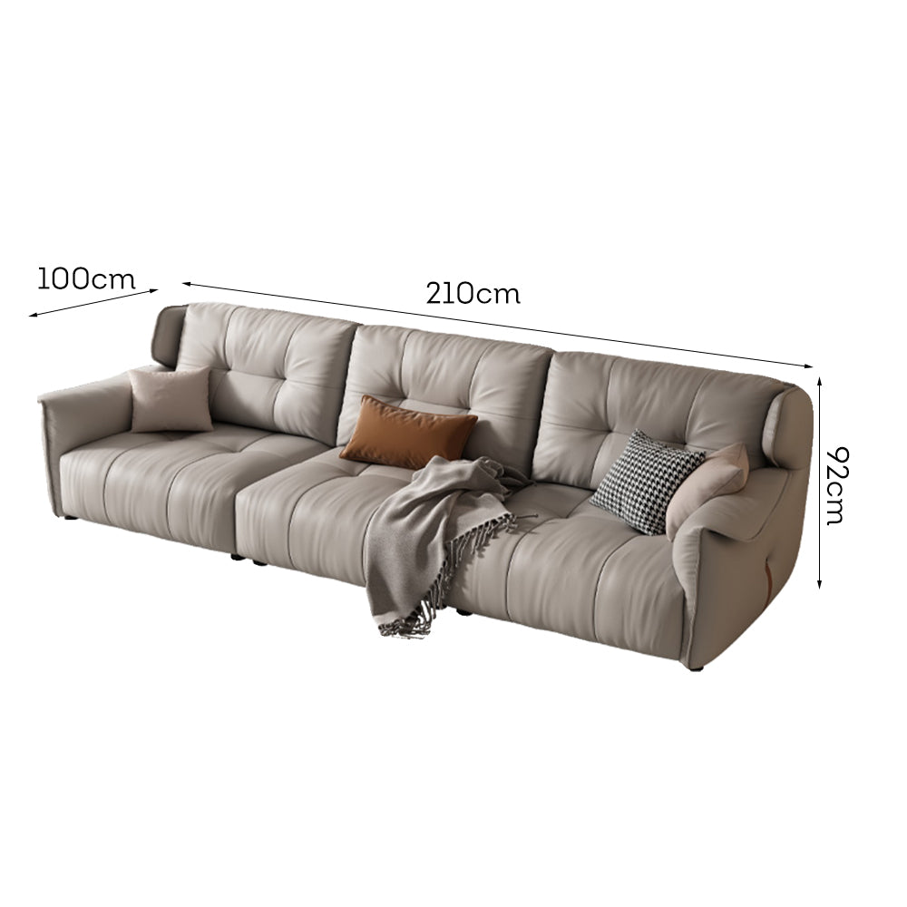 LUXORA S1168 210cm Length Fabric Sofa Solid Wood Tech Frame