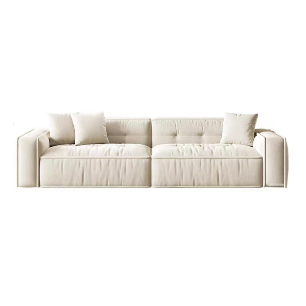 LUXORA S1169 Solid Fabric Leather Wood Length 180/210cm Sofa Microfiber Frame