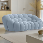LUXORA S1175 Curved Fabric 3D Shell 200/250CM Sofa