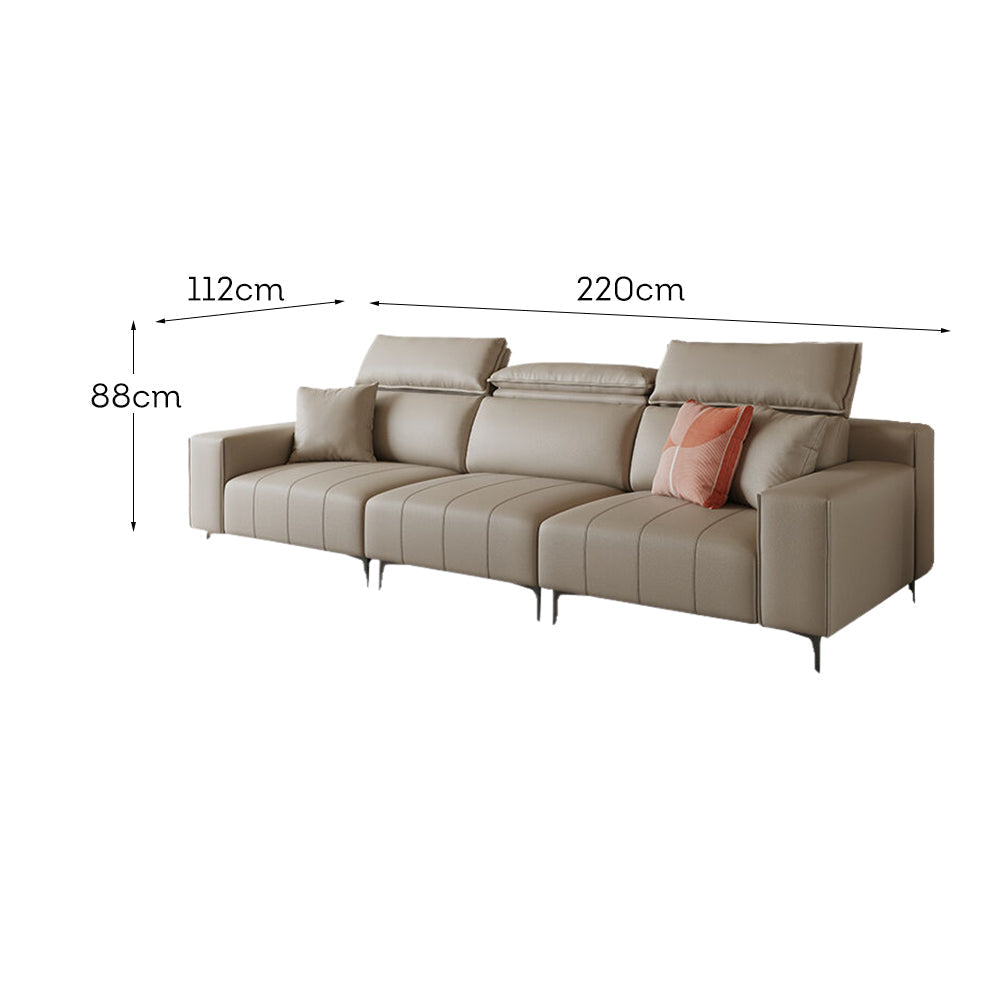 LUXORA S1191 Length Fabric Solid 220cm Wood Sofa Tech Frame