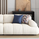 LUXORA S1199 Wood Solid Fabric Sofa Length 230cm Microfiber Leather Frame