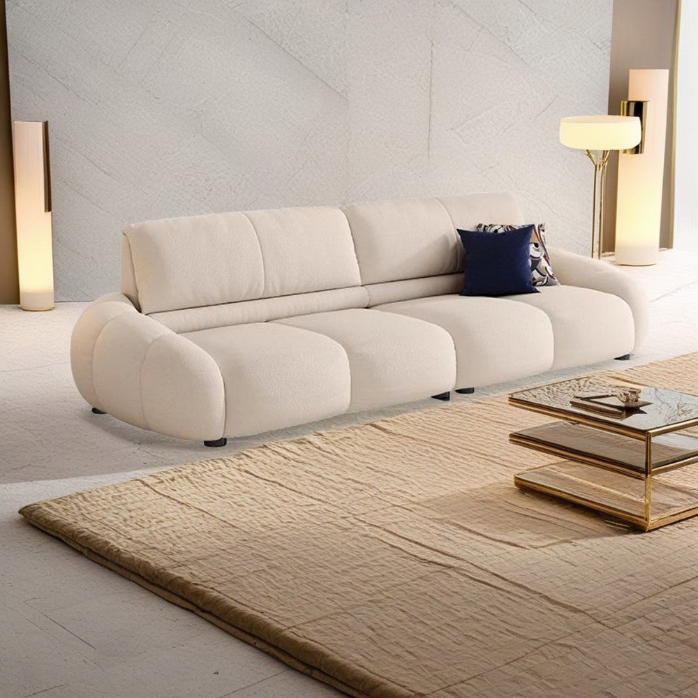 LUXORA S1200 170/210cm Wood Sofa Solid Microfiber Fabric Length Leather Frame