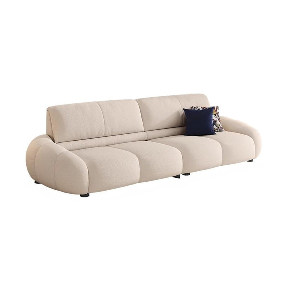 LUXORA S1200 170/210cm Wood Sofa Solid Microfiber Fabric Length Leather Frame