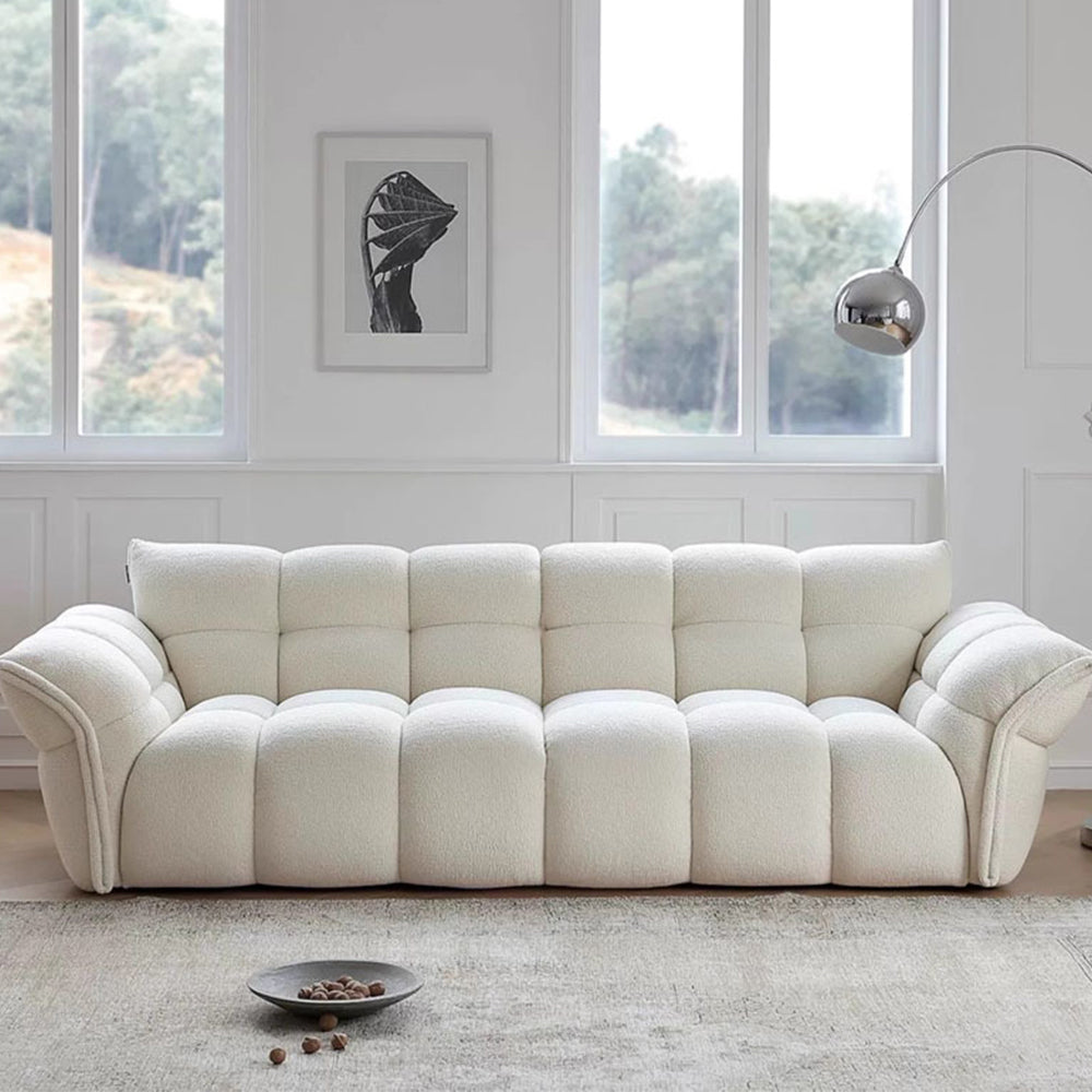 LUXORA S1209 228/248cm Matte Wood Length Solid Fabric Sofa Frame
