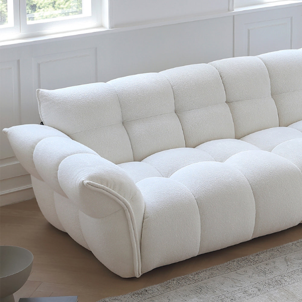 LUXORA S1209 228/248cm Matte Wood Length Solid Fabric Sofa Frame