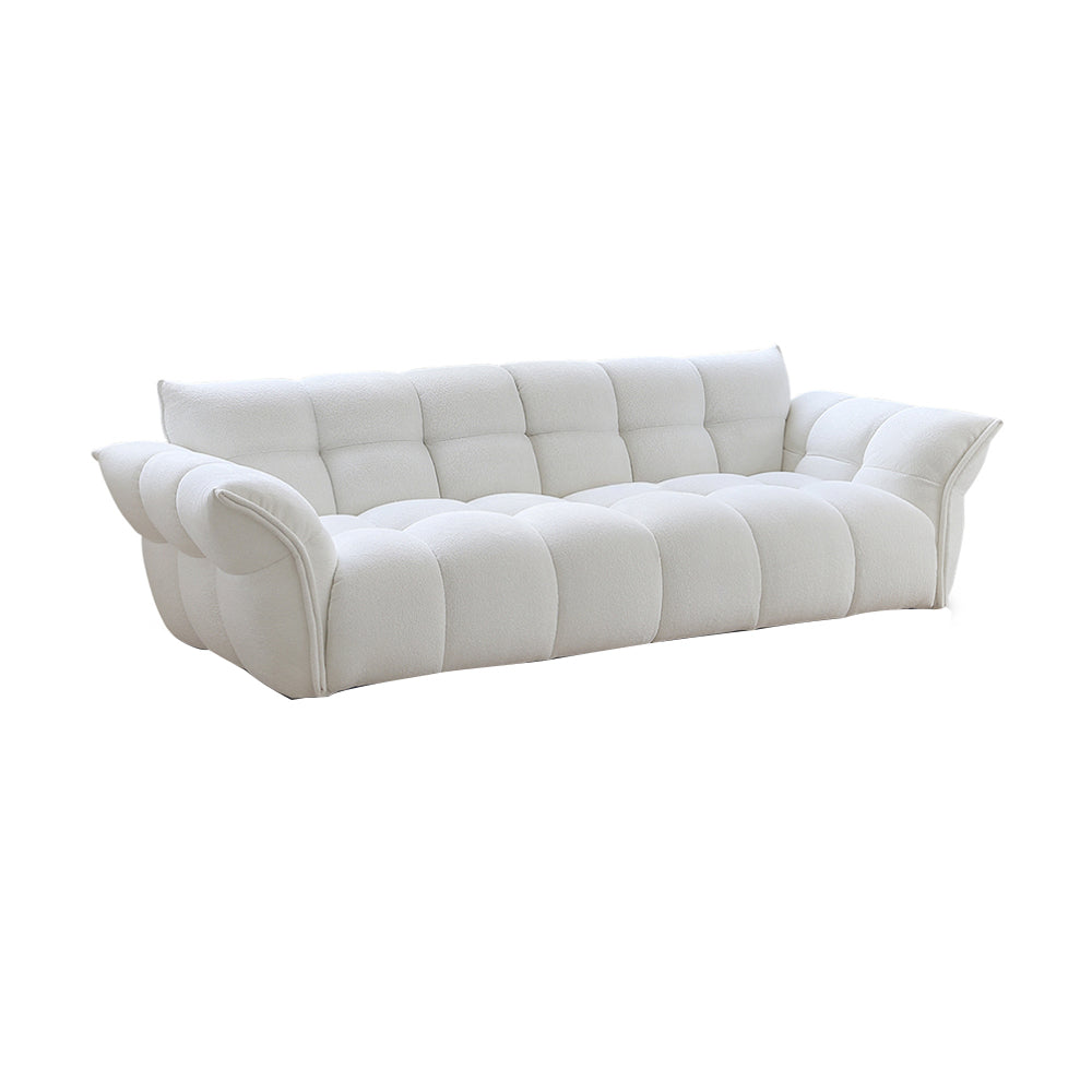 LUXORA S1209 228/248cm Matte Wood Length Solid Fabric Sofa Frame