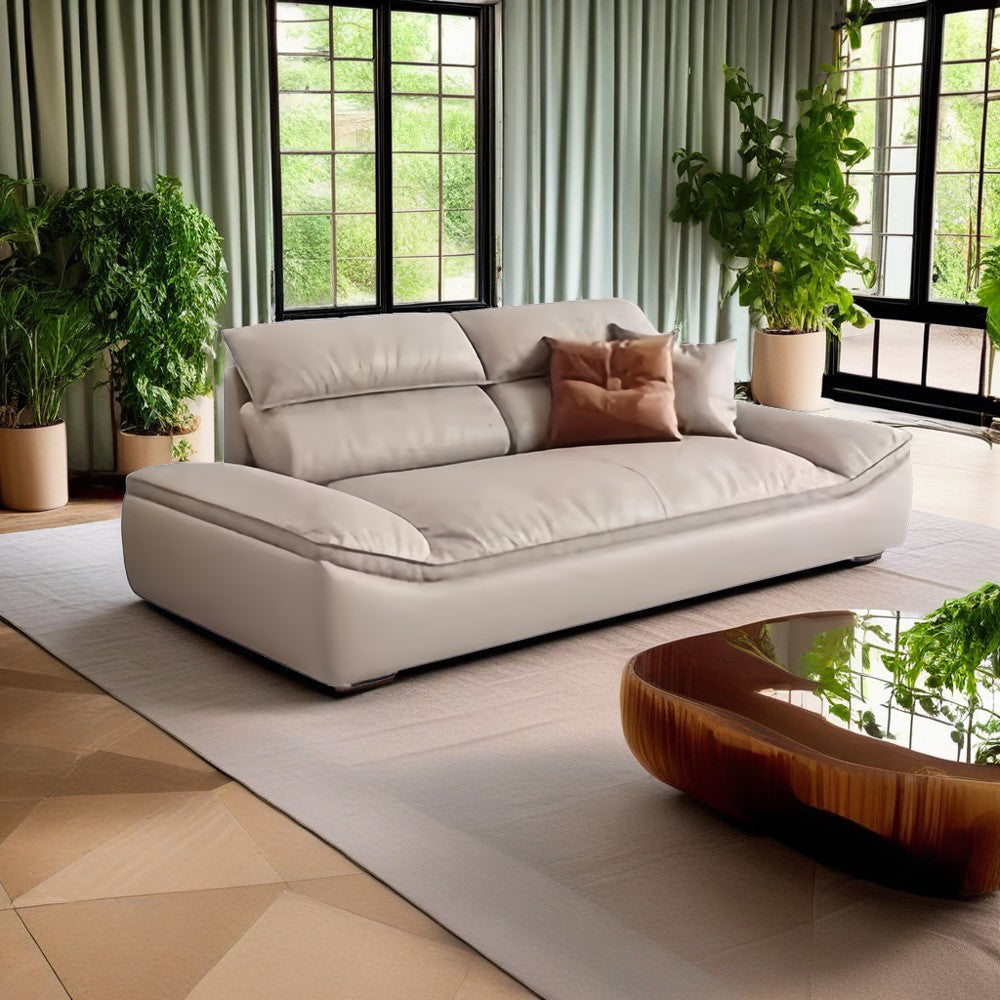 LUXORA S1220 Tech Length Movable 180/220cm Sofa Fabric Backrest