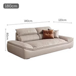 LUXORA S1220 Tech Length Movable 180/220cm Sofa Fabric Backrest