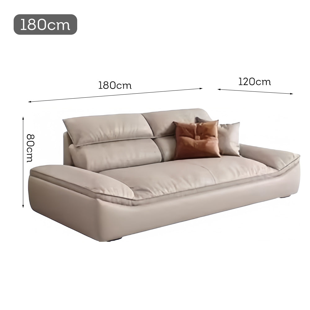 LUXORA S1220 Tech Length Movable 180/220cm Sofa Fabric Backrest