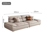 LUXORA S1220 Tech Length Movable 180/220cm Sofa Fabric Backrest