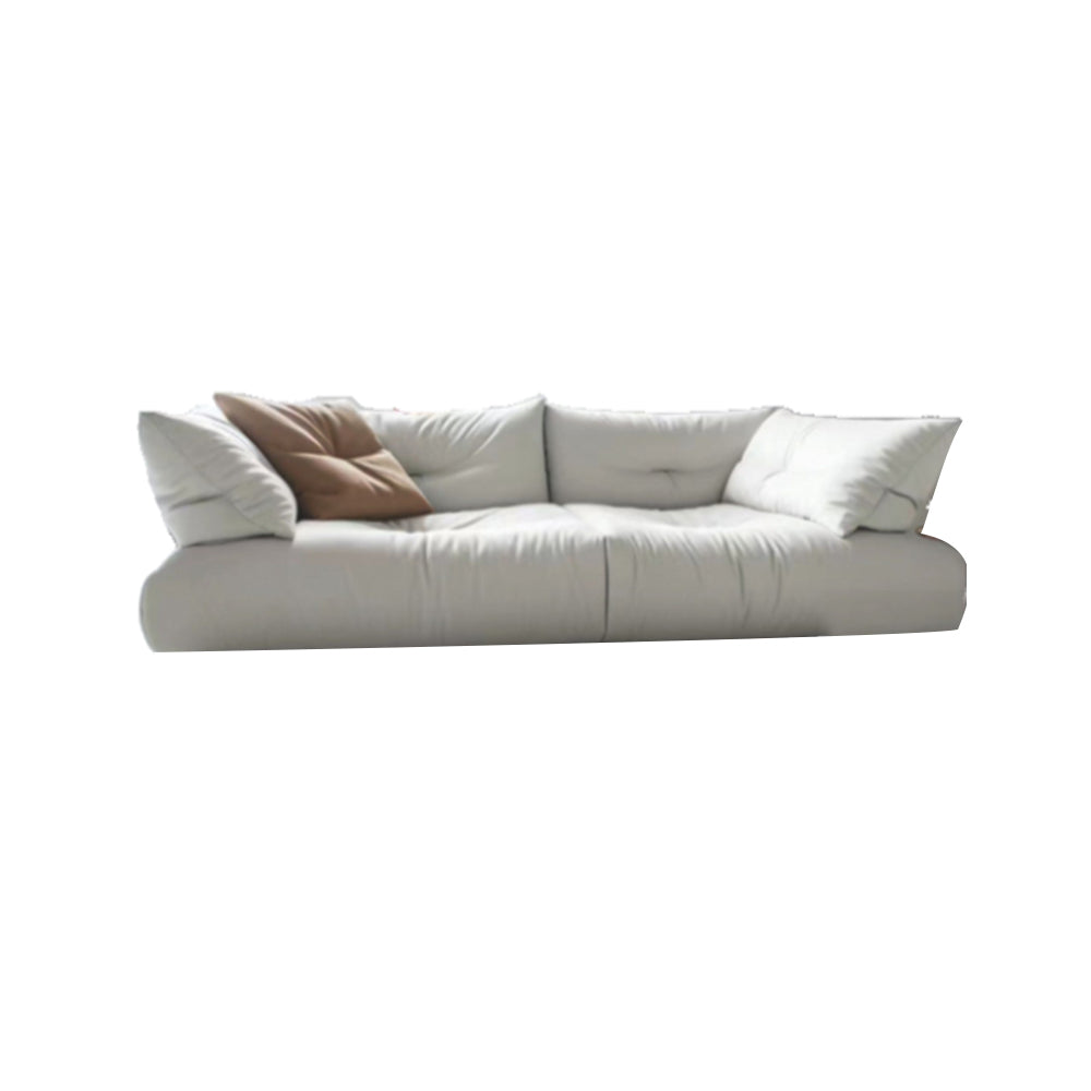 LUXORA S1226 Fabric Leather 220cm Microfiber Sofa Solid Length Wood Frame