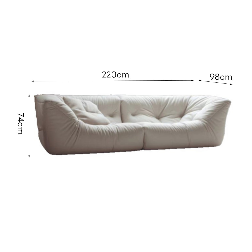 LUXORA S1227 220cm Fabric Solid Tech Length Sofa Wood Frame
