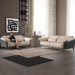 LUXORA S1235 Fabric Leather 210CM Microfiber Wood Solid Length Sofa Frame