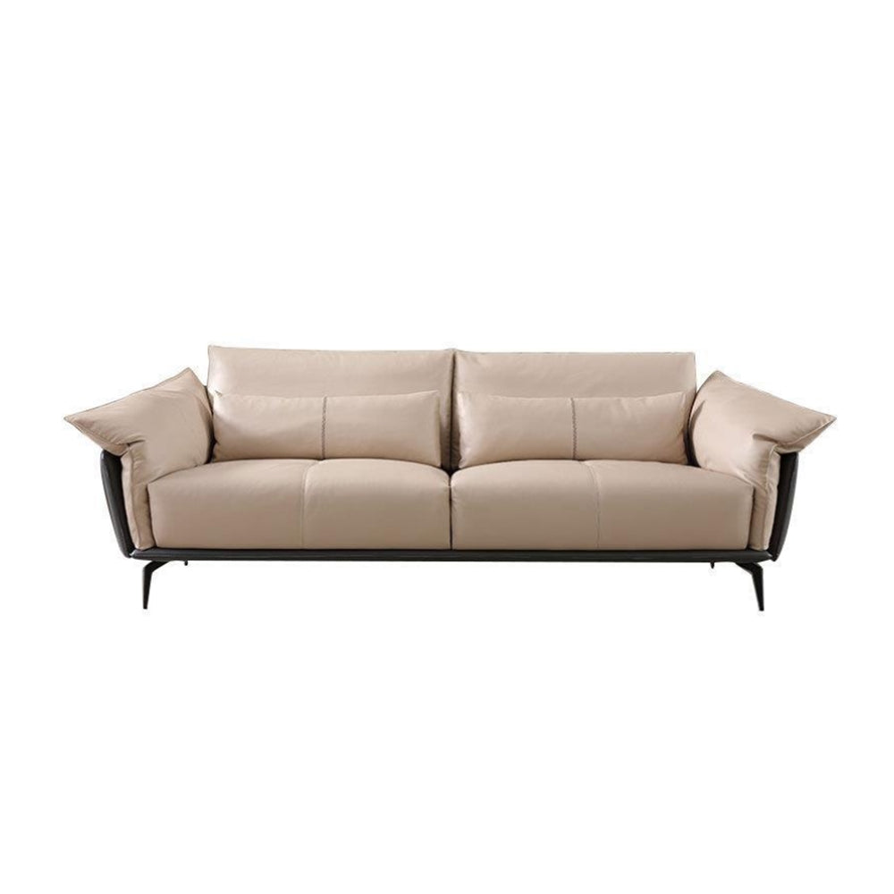 LUXORA S1235 Fabric Leather 210CM Microfiber Wood Solid Length Sofa Frame